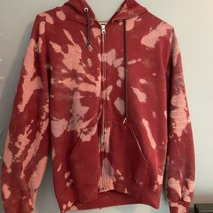 Maroon Tye Dye Jacket